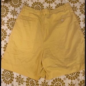 Ralph Lauren Golf Pleated Yellow Shorts